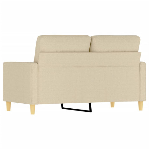 2-Sitzer-Sofa Creme 120 cm Stoff