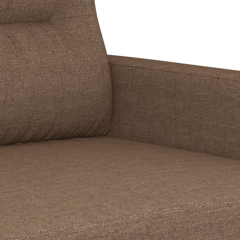 3-Sitzer-Sofa Braun 180 cm Stoff