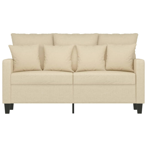 2-Sitzer-Sofa Creme 120 cm Stoff