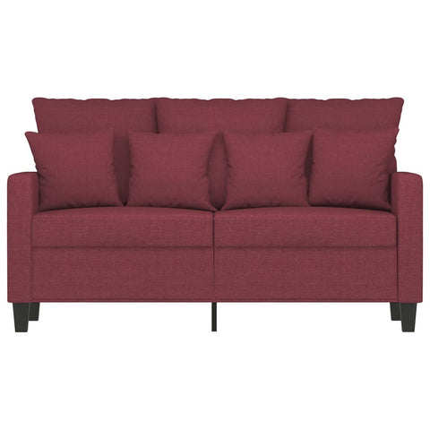 2-Sitzer-Sofa Weinrot 120 cm Stoff