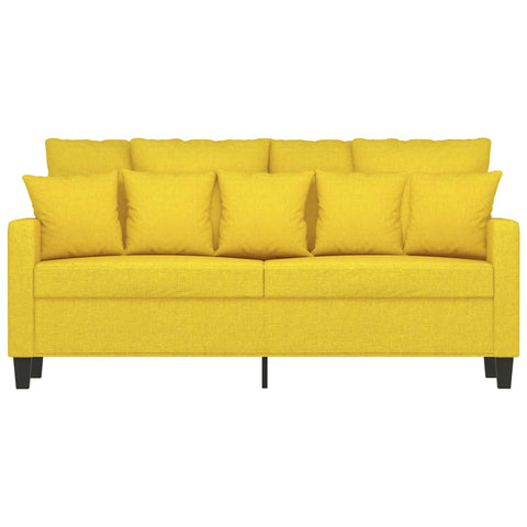 2-Sitzer-Sofa Hellgelb 140 cm Stoff