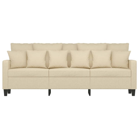 3-Sitzer-Sofa Creme 180 cm Stoff