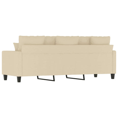 3-Sitzer-Sofa Creme 180 cm Stoff