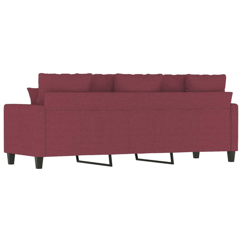 3-Sitzer-Sofa Weinrot 180 cm Stoff