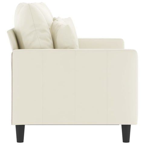 2-Sitzer-Sofa Creme 120 cm Samt