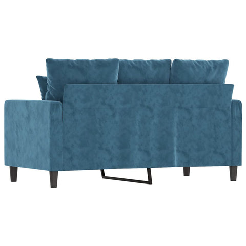 2-Sitzer-Sofa Blau 120 cm Samt