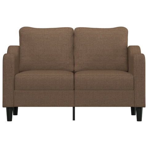 2-Sitzer-Sofa Braun 120 cm Stoff