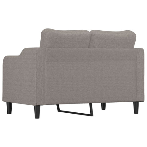 2-Sitzer-Sofa Taupe 140 cm Stoff