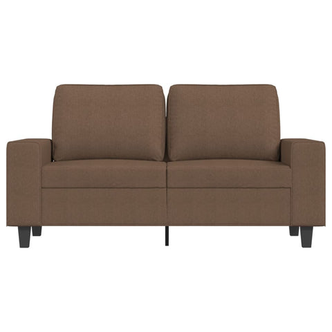 2-Sitzer-Sofa Braun 120 cm Stoff