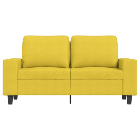 2-Sitzer-Sofa Hellgelb 120 cm Stoff