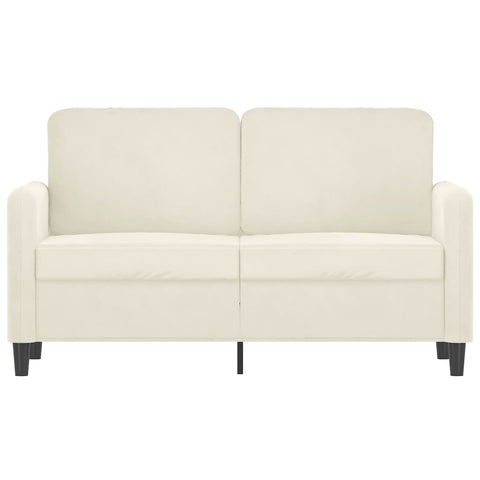 2-Sitzer-Sofa Creme 120 cm Samt