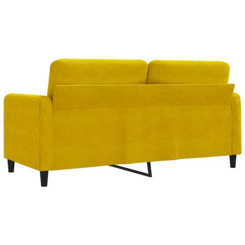 2-Sitzer-Sofa Gelb 140 cm Samt