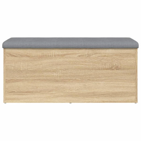 Sitzbank mit Stauraum Sonoma-Eiche 102x42x45 cm Holzwerkstoff