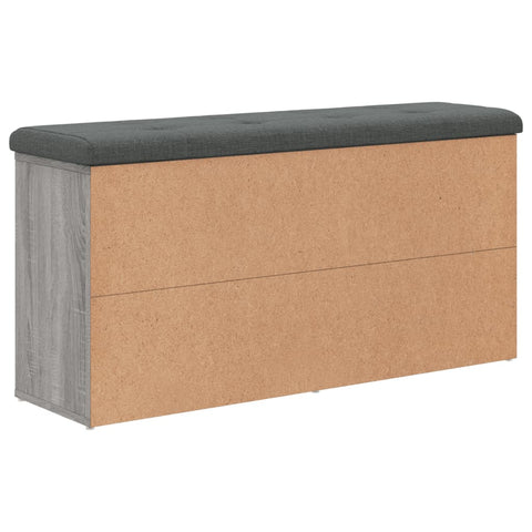 Schuhbank Grau Sonoma 102x32x50 cm Holzwerkstoff