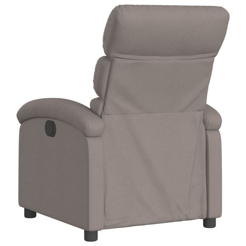 vidaXL Relaxsessel Elektrisch Taupe Stoff