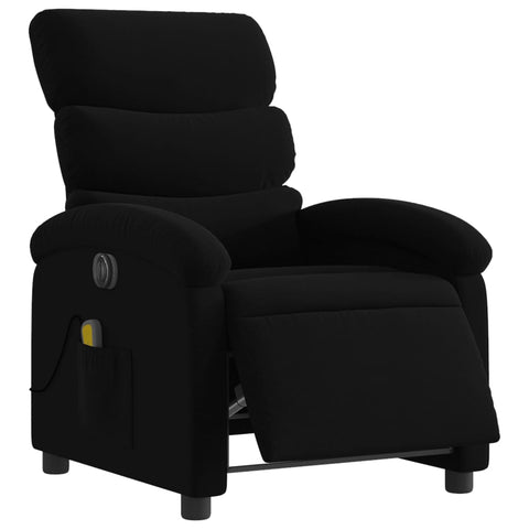 vidaXL Massagesessel Elektrisch Schwarz Stoff