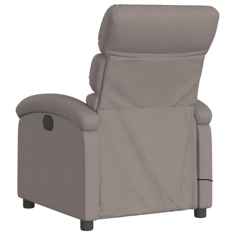 vidaXL Massagesessel Elektrisch Taupe Stoff