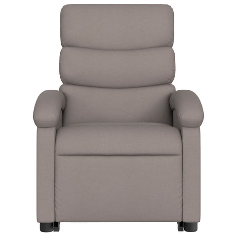 vidaXL Relaxsessel mit Aufstehhilfe Taupe Stoff