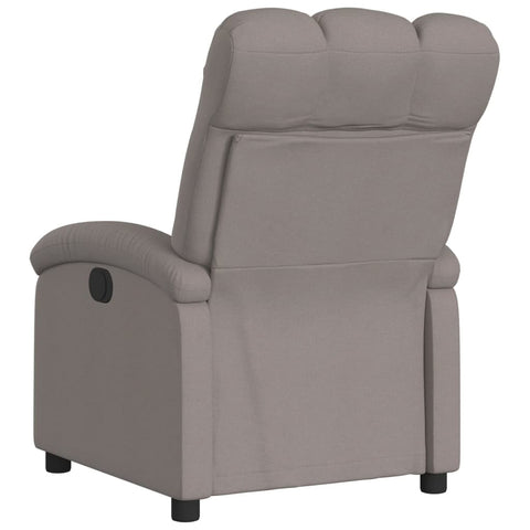 vidaXL Relaxsessel Elektrisch Taupe Stoff