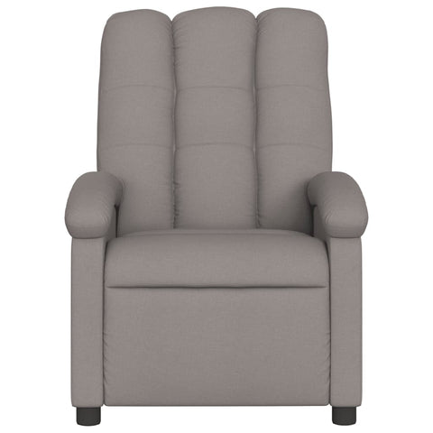 vidaXL Relaxsessel Elektrisch Taupe Stoff