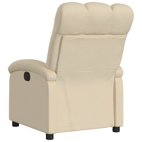 vidaXL Relaxsessel Elektrisch Creme Stoff