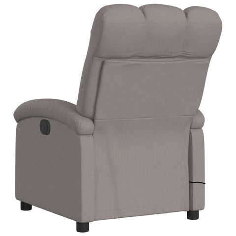 vidaXL Massagesessel Elektrisch Taupe Stoff