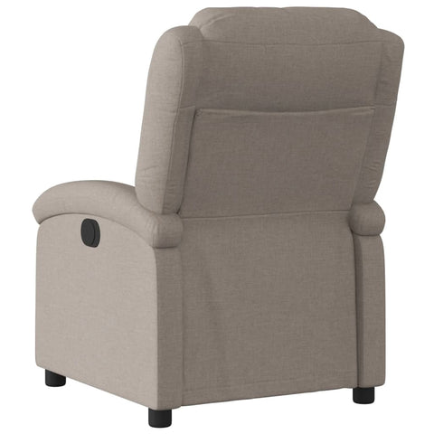 vidaXL Relaxsessel Elektrisch Taupe Stoff