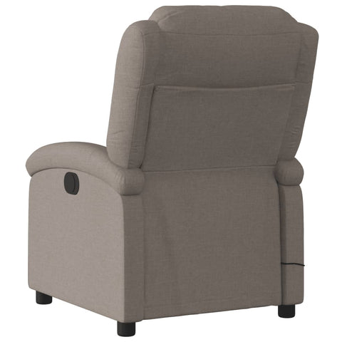 vidaXL Massagesessel Elektrisch Taupe Stoff