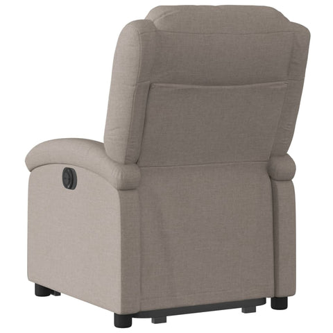 vidaXL Relaxsessel mit Aufstehhilfe Elektrisch Taupe Stoff