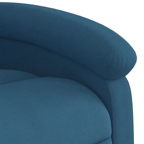 vidaXL Relaxsessel mit Aufstehhilfe Blau Samt