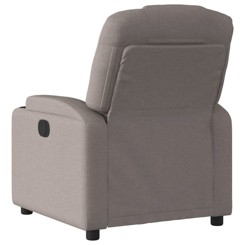 vidaXL Relaxsessel Elektrisch Taupe Stoff