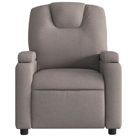 vidaXL Relaxsessel Elektrisch Taupe Stoff