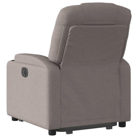 vidaXL Relaxsessel mit Aufstehhilfe Elektrisch Taupe Stoff