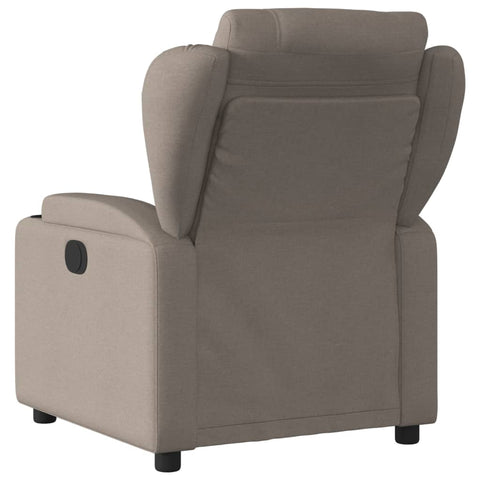 vidaXL Relaxsessel Elektrisch Taupe Stoff