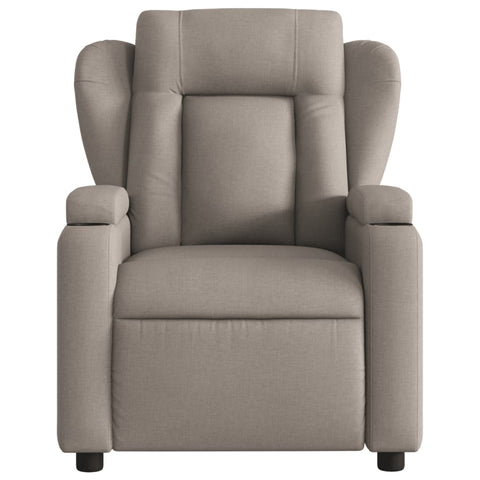 vidaXL Relaxsessel Elektrisch Taupe Stoff