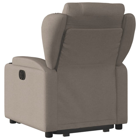 vidaXL Relaxsessel mit Aufstehhilfe Elektrisch Taupe Stoff