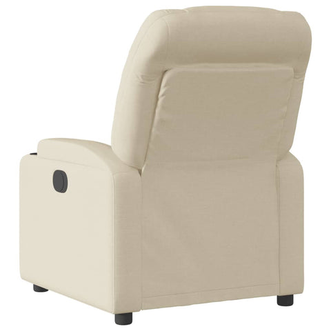 vidaXL Relaxsessel Elektrisch Creme Stoff