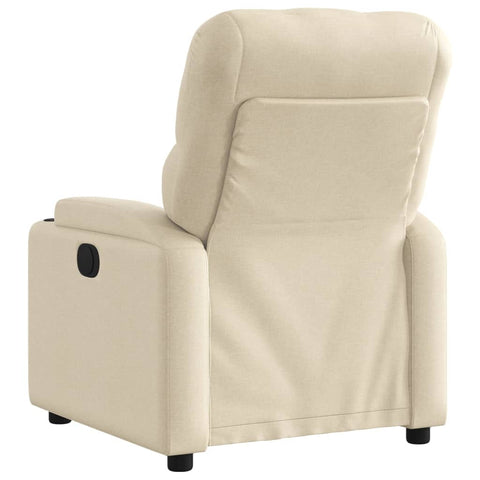 vidaXL Relaxsessel Elektrisch Creme Stoff