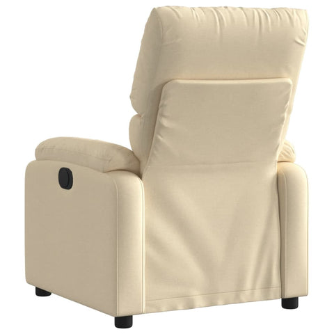 vidaXL Relaxsessel Elektrisch Creme Stoff