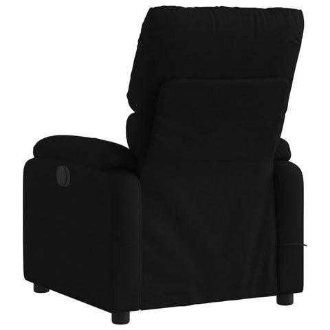 vidaXL Massagesessel Elektrisch Schwarz Stoff