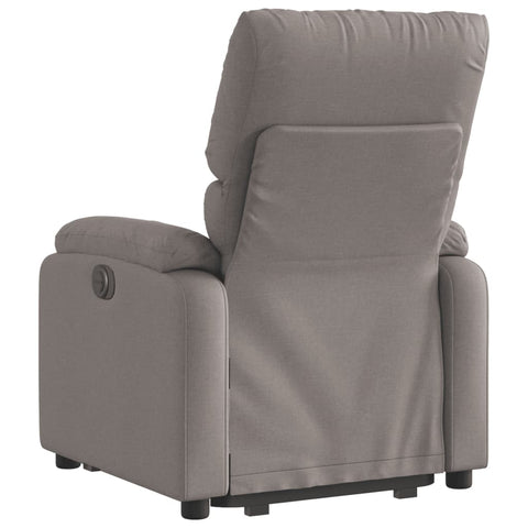 vidaXL Relaxsessel mit Aufstehhilfe Taupe Stoff