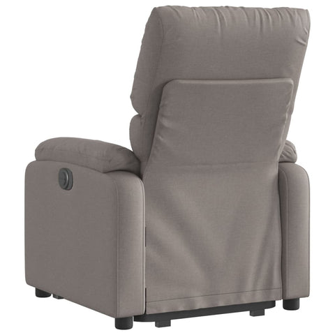 vidaXL Relaxsessel mit Aufstehhilfe Elektrisch Taupe Stoff