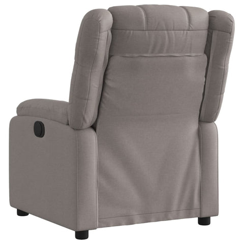 vidaXL Relaxsessel Elektrisch Taupe Stoff