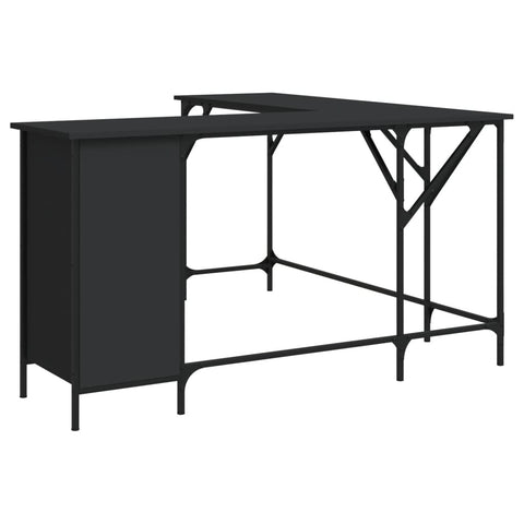 vidaXL Schreibtisch Schwarz 141x141x75 cm Holzwerkstoff