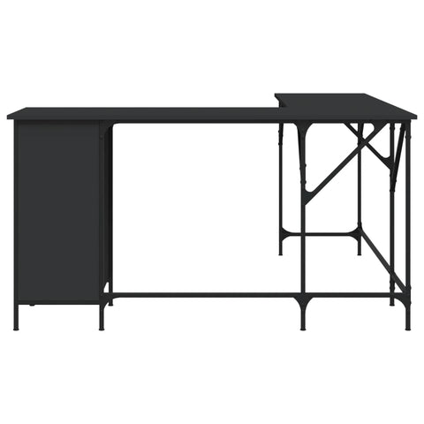 vidaXL Schreibtisch Schwarz 141x141x75 cm Holzwerkstoff