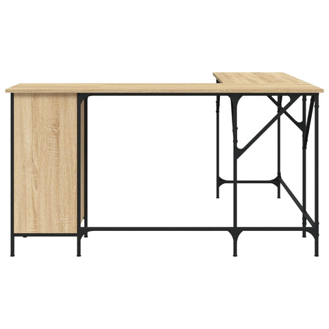 vidaXL Schreibtisch Sonoma-Eiche 141x141x75 cm Holzwerkstoff