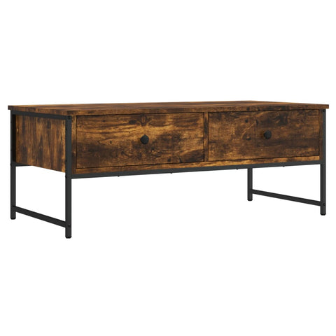 vidaXL Couchtisch Räuchereiche 101x49x39,5 cm Holzwerkstoff