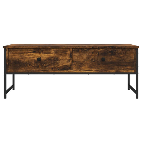 vidaXL Couchtisch Räuchereiche 101x49x39,5 cm Holzwerkstoff