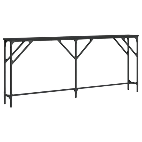 vidaXL Konsolentisch Schwarz 180x23x75 cm Holzwerkstoff