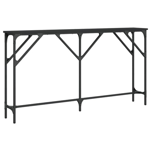 vidaXL Konsolentisch Schwarz 140x23x75 cm Holzwerkstoff